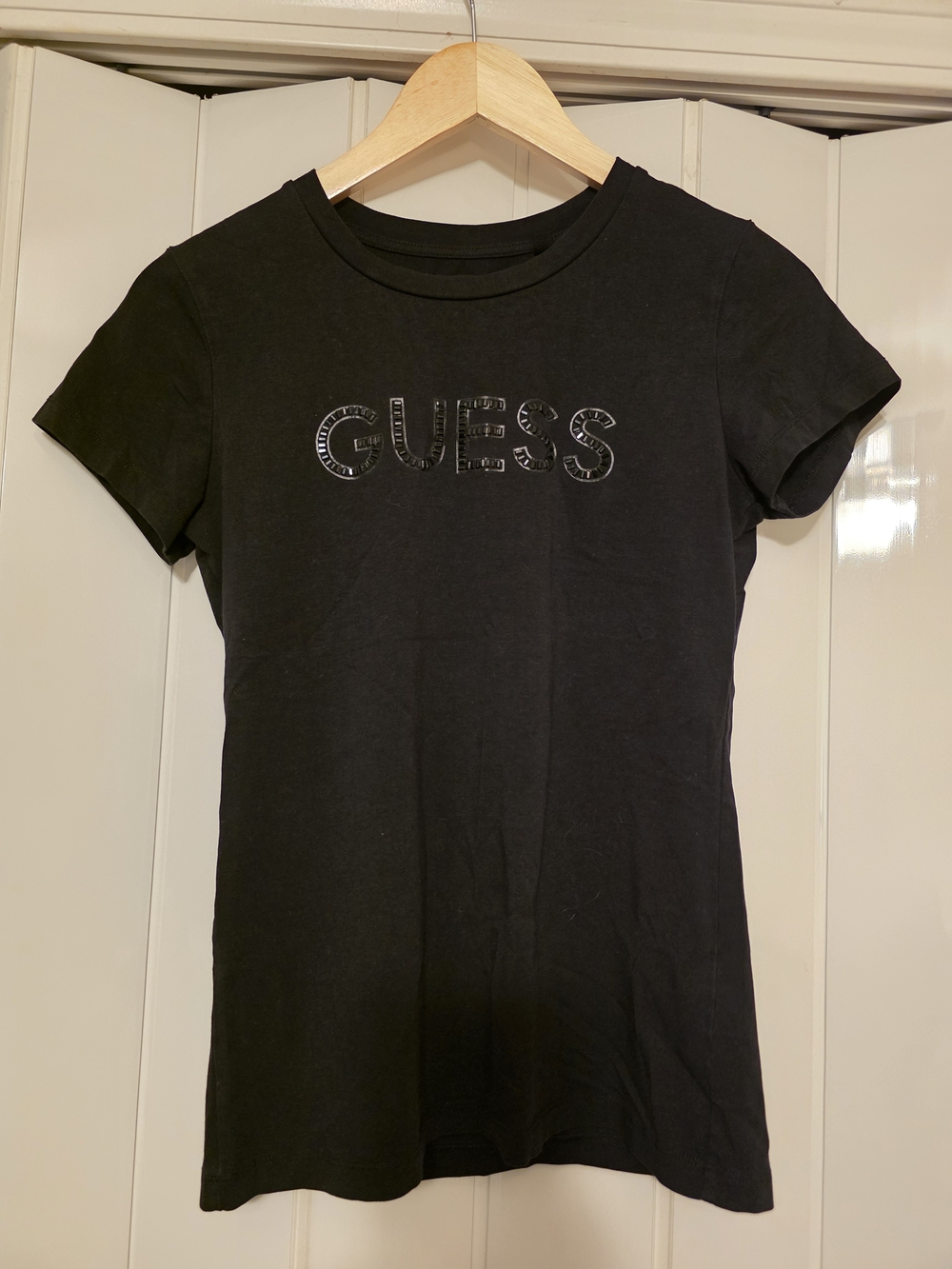 GUESS Women's Black Logo Tee